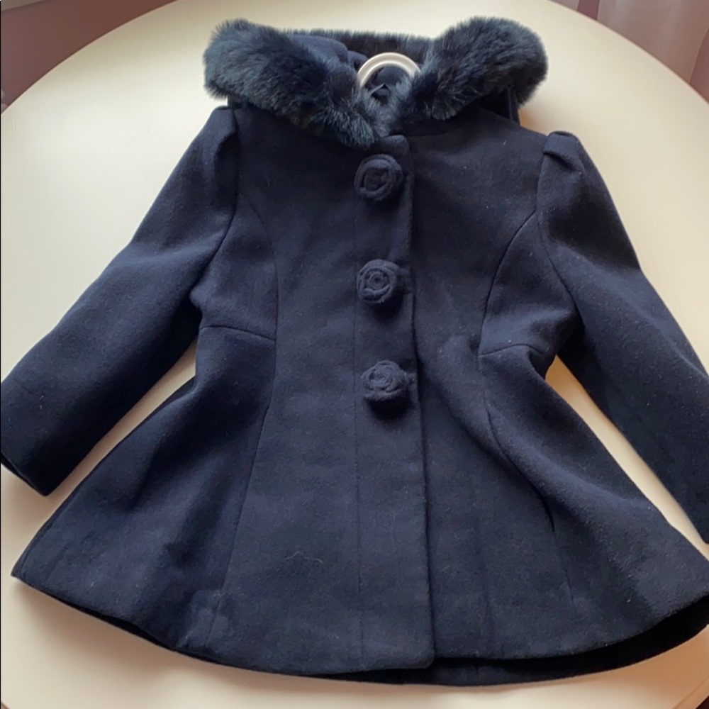 Rothschild Midnight wool hooded coat